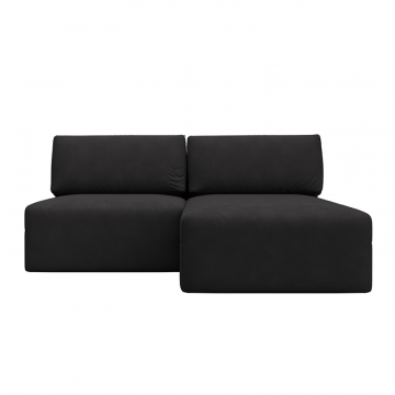 Диван угловой модульный Лига-060 НПБ угол универсальный Коричневый, Замша