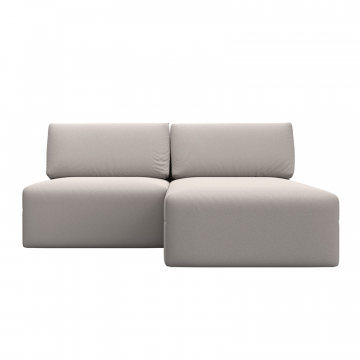 Диван угловой модульный Лига-060 НПБ угол универсальный Бежевый, Замша