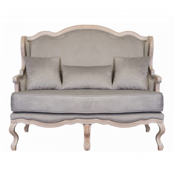 Двухместный дизайнерский диван Brody Double grey