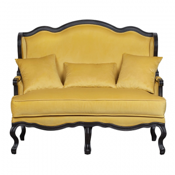 Двухместный дизайнерский диван Brody Double yellow