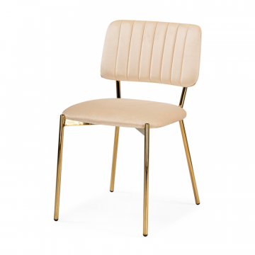Стул на металлокаркасе Armond beige / gold