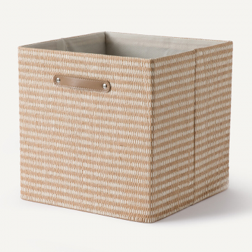 Плетеная корзина из бумаги Osha  единый размер бежевый
