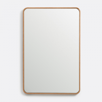 Зеркало шпонированное дубом 60x90 см Iodus  единый размер бежевый