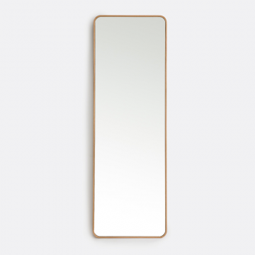 Шпонированное дубом прямоугольное зеркало 50x150 см Iodus  единый размер бежевый