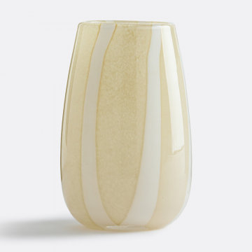 Стеклянная ваза с полосками Malco  единый размер желтый
