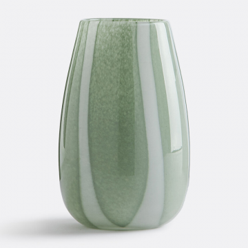 Стеклянная ваза с полосками Malco  единый размер зеленый