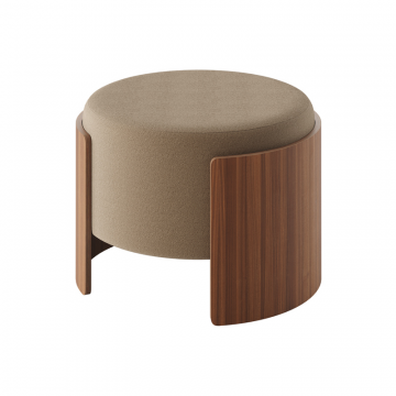 Пуф Lagom D 62 см (бежевый, орех)