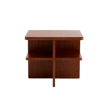 Прикроватная тумбочка отделанная шпоном орехового дерева Caliste