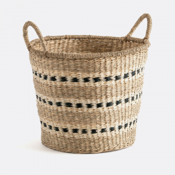 Круглая корзина из морского тростника Azzu  единый размер бежевый