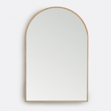 Дубовое шпонированное арочное зеркало 60x90 см Iodus  единый размер бежевый