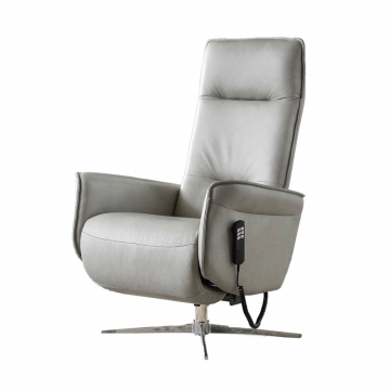 Кресло с реклайнером Canberra натуральная кожа D