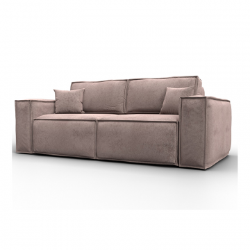 Диван прямой Лига-081 НПБ Бежевый, Велюр