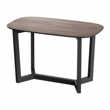 Стол обеденный Cross 2 140*80 см (орех, черный)