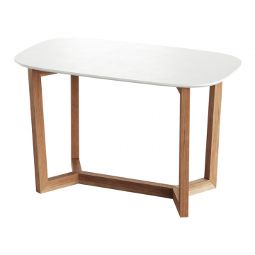 Стол обеденный Cross 2 140*80 см (белый, бук)