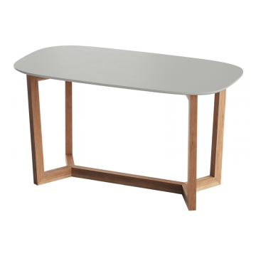 Стол обеденный Cross 2 160*85 см (светло-серый, бук)