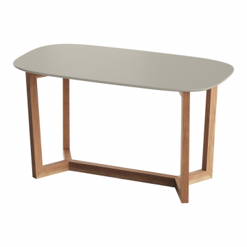Стол обеденный Cross 2 160*85 см (серо-бежевый, бук)