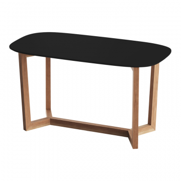 Стол обеденный Cross 2 160*85 см (черный, бук)
