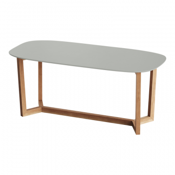 Стол обеденный Cross 2 180*90 см (светло-серый, бук)