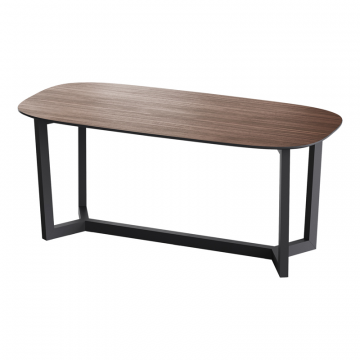 Стол обеденный Cross 2 200*95 см (орех, черный)