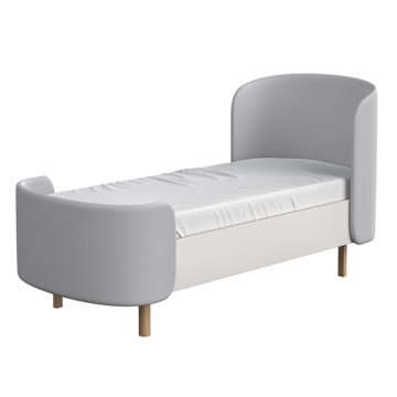 Кровать подростковая KIDI Soft размер L (серый)