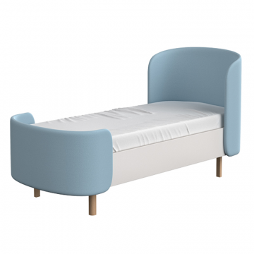 Кровать подростковая KIDI Soft размер L (голубой)