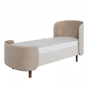 Кровать подростковая KIDI Soft размер L антивандальная ткань (бежевый)