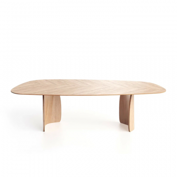 Стол Dolmen Organic массив дикого дуба 1200х2300 мм