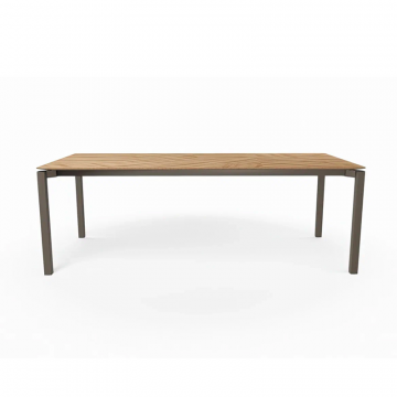 Стол обеденный Float массив дикого дуба, металл 1000х2000 мм