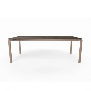 Стол обеденный Float шпон дуба Mosaic, металл  900х1600 мм