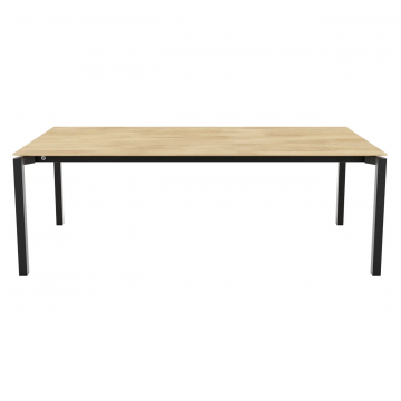 Стол Float металл и массив бука 1000х2000/3000 мм