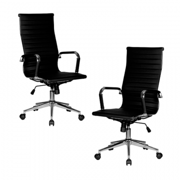 Набор 2 шт Офисное кресло для руководителей DOBRIN CLARK SIMPLE BLACK, чёрный