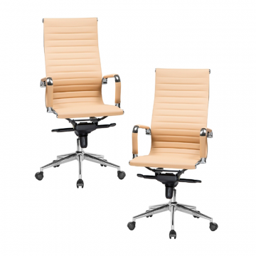 Набор 2 шт Офисное кресло для руководителей DOBRIN CLARK, бежевый