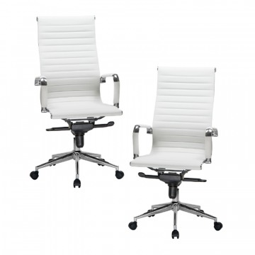 Набор 2 шт Офисное кресло для руководителей DOBRIN CLARK, белый