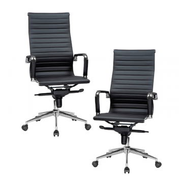Набор 2 шт Офисное кресло для руководителей DOBRIN CLARK, чёрный