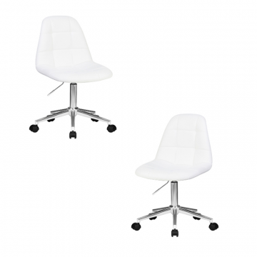Набор 2 шт Офисное кресло для персонала DOBRIN MONTY, белый