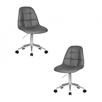 Набор 2 шт Офисное кресло для персонала DOBRIN MONTY, серый
