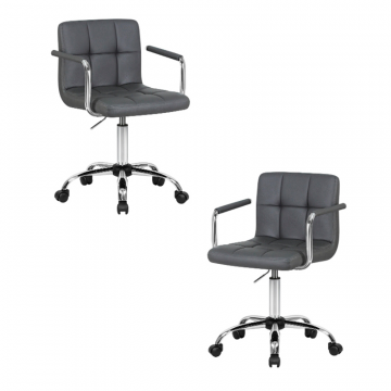 Набор 2 шт Офисное кресло для персонала DOBRIN TERRY, серый