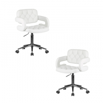 Набор 2 шт Офисное кресло для персонала DOBRIN LARRY, белый