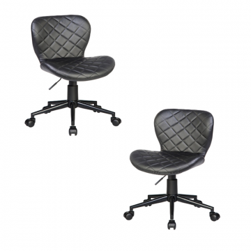 Набор 2 шт Офисное кресло для персонала DOBRIN RORY, чёрный