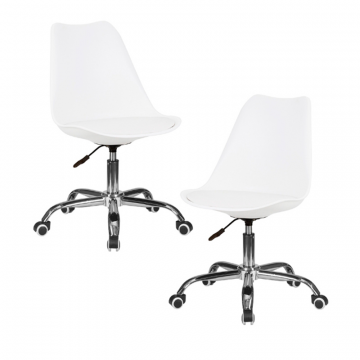 Набор 2 шт Офисное кресло для персонала DOBRIN MICKEY, белый