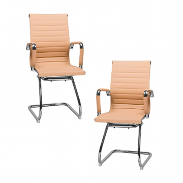Набор 2 шт Офисное кресло для посетителей DOBRIN CODY, бежевый