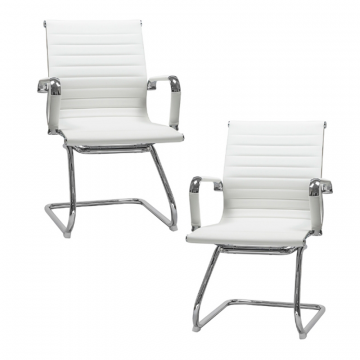 Набор 2 шт Офисное кресло для посетителей DOBRIN CODY, белый