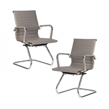 Набор 2 шт Офисное кресло для посетителей DOBRIN CODY, серый