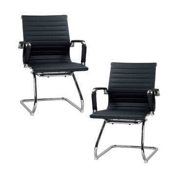 Набор 2 шт Офисное кресло для посетителей DOBRIN CODY, чёрный