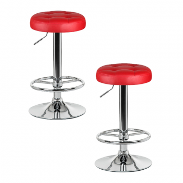 Набор 2 шт Табурет барный DOBRIN BRUNO, бордовый