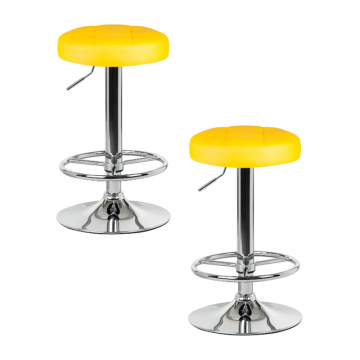 Набор 2 шт Табурет барный DOBRIN BRUNO, жёлтый
