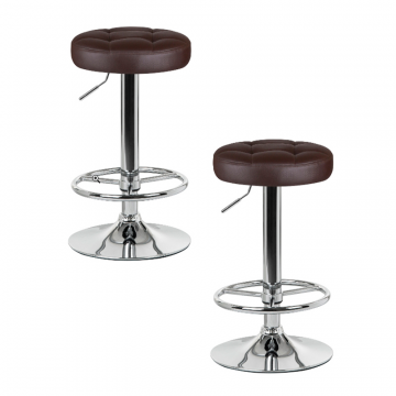 Набор 2 шт Табурет барный DOBRIN BRUNO, коричневый