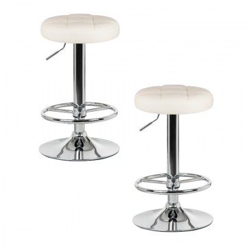 Набор 2 шт Табурет барный DOBRIN BRUNO, кремовый
