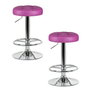 Набор 2 шт Табурет барный DOBRIN BRUNO, фиолетовый