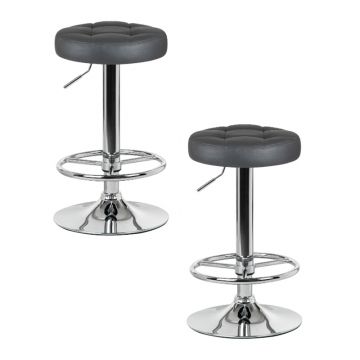 Набор 2 шт Табурет барный DOBRIN BRUNO, серый